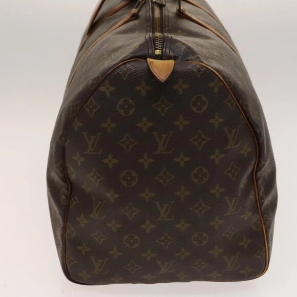 LOUIS VUITTON Monogram Keepall 55 Boston Bag M41424 LV Auth 139234 - Picture 6 of 16